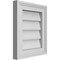 Ekena Millwork Vertical Surface Mount PVC Gable Vnt: Non-Functional, w/2"W x 1-1/2"H, Brickmould Frame, 12"W x 14"H GVPVE12X1402SN - alternate 4